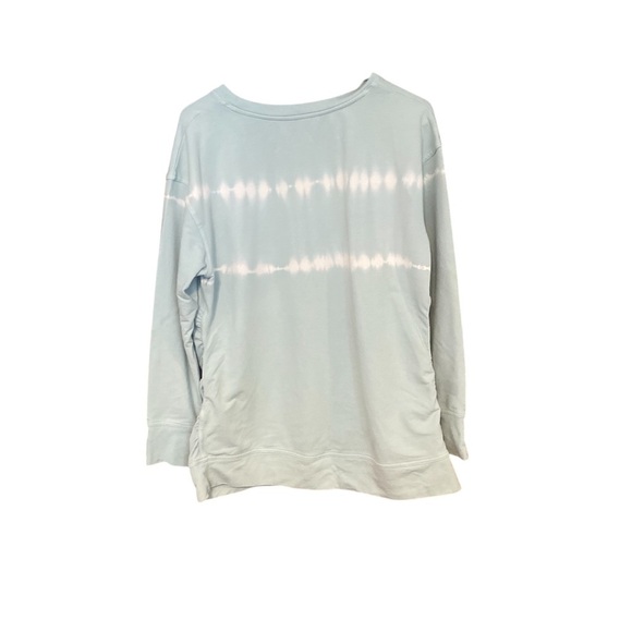 Isabel Maternity Blue Tie-Dye Maternity Sweatshirt Size Large - Picture 3 of 7